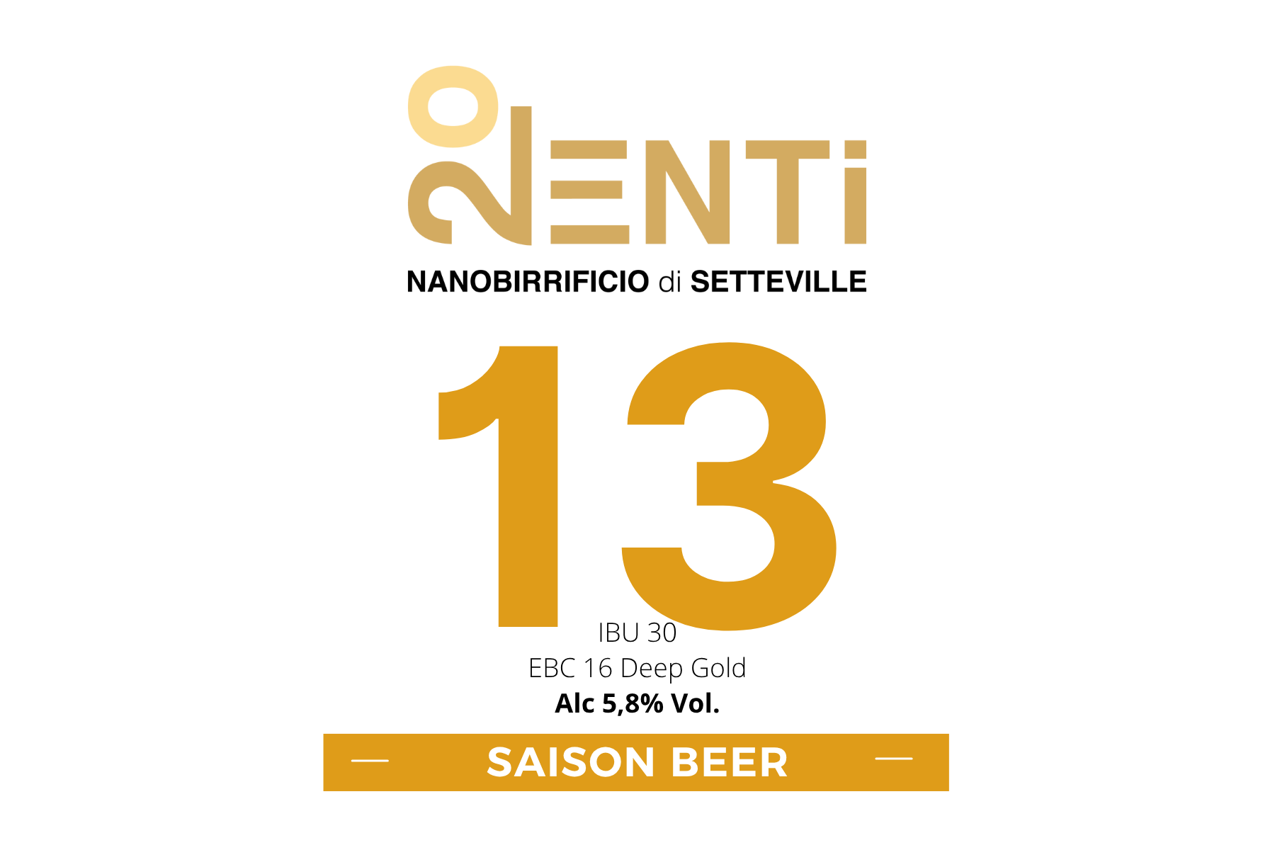 Venti13 Saison Beer 33cl