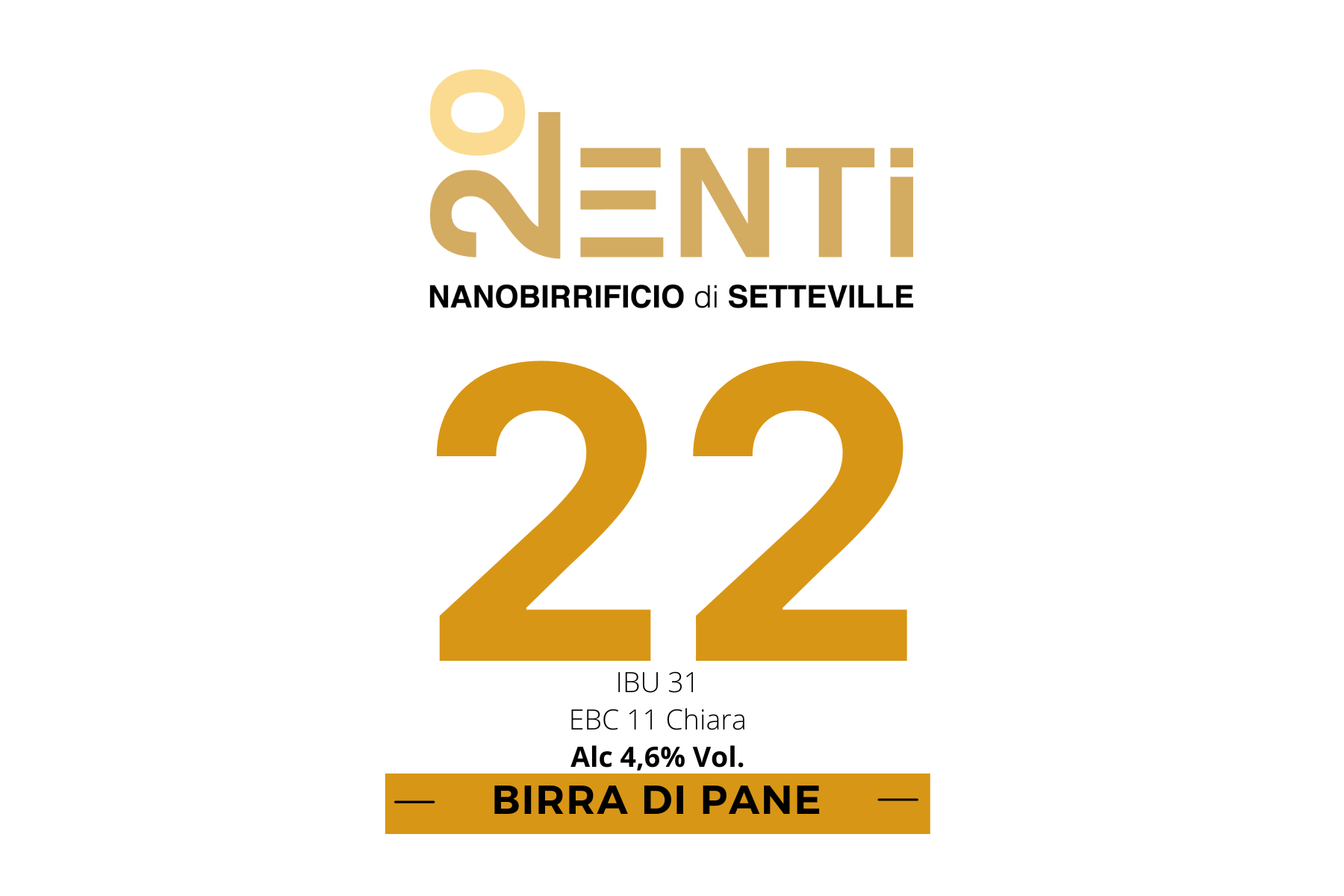 Venti22 33cl Birra di Pane