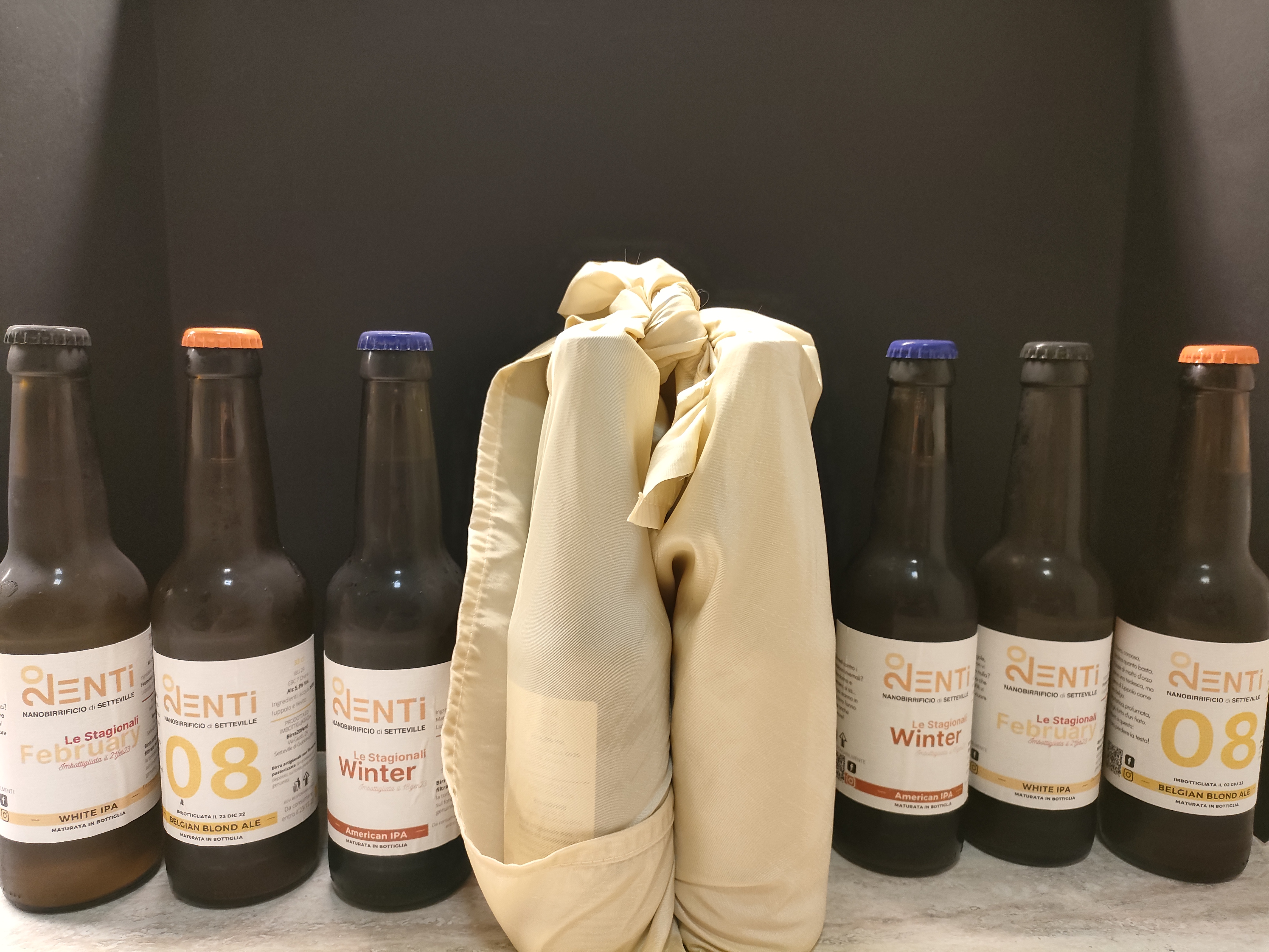 Furoshiki Birra20Venti - confezione in tessuto